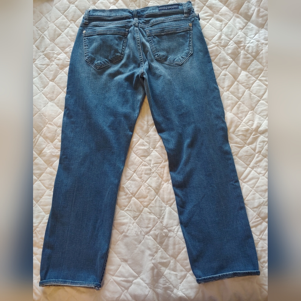 Rock & Republic Indee Boyfriend Jeans Women's 10 Destroyed Stretch Mid Rise - Picture 3 of 10